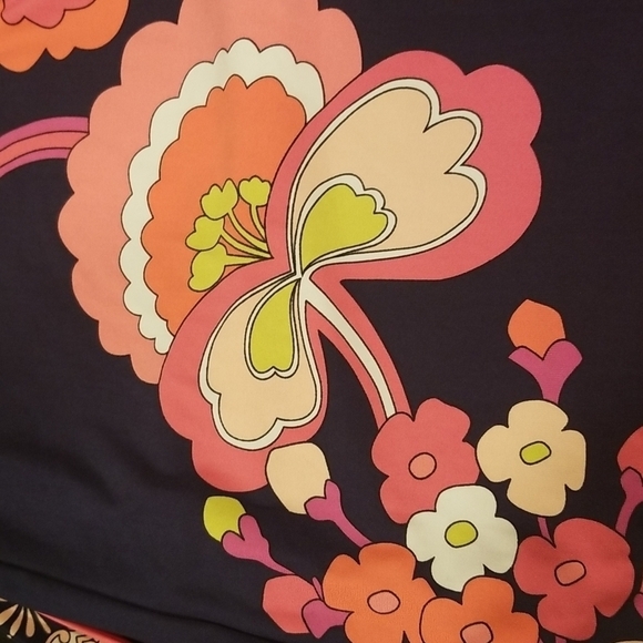 💕TRINA TURK💕 Print Jersey Halter Swim Cover-Up Dress 10 Large L NWT - Picture 11 of 16